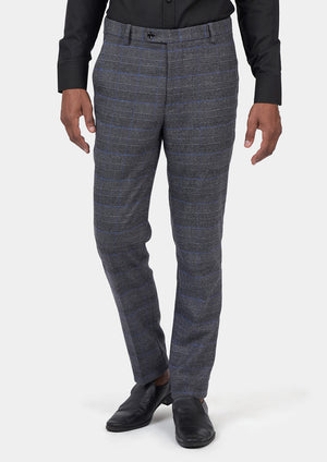 Dark Grey Prince of Wales Pants