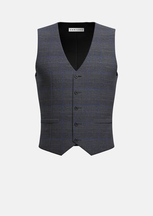 Dark Grey Prince of Wales Vest