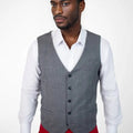 Grey Prince of Wales Vest - SARTORO