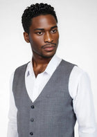 Grey Prince of Wales Vest - SARTORO531