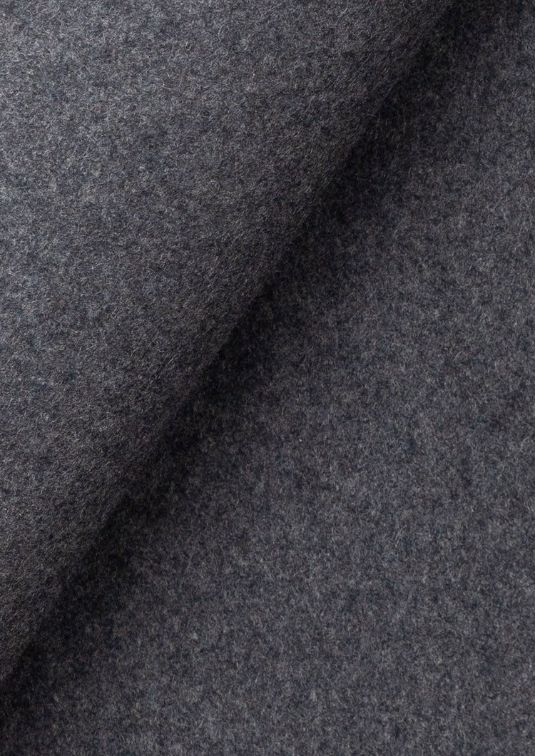 Grey Wool Classic Long Overcoat - SARTORO