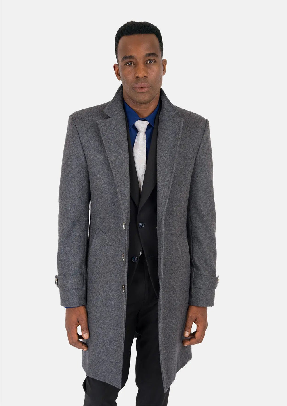 Grey Wool Classic Overcoat580
