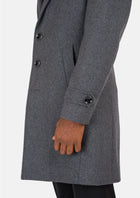 Grey Wool Classic Overcoat - SARTORO545