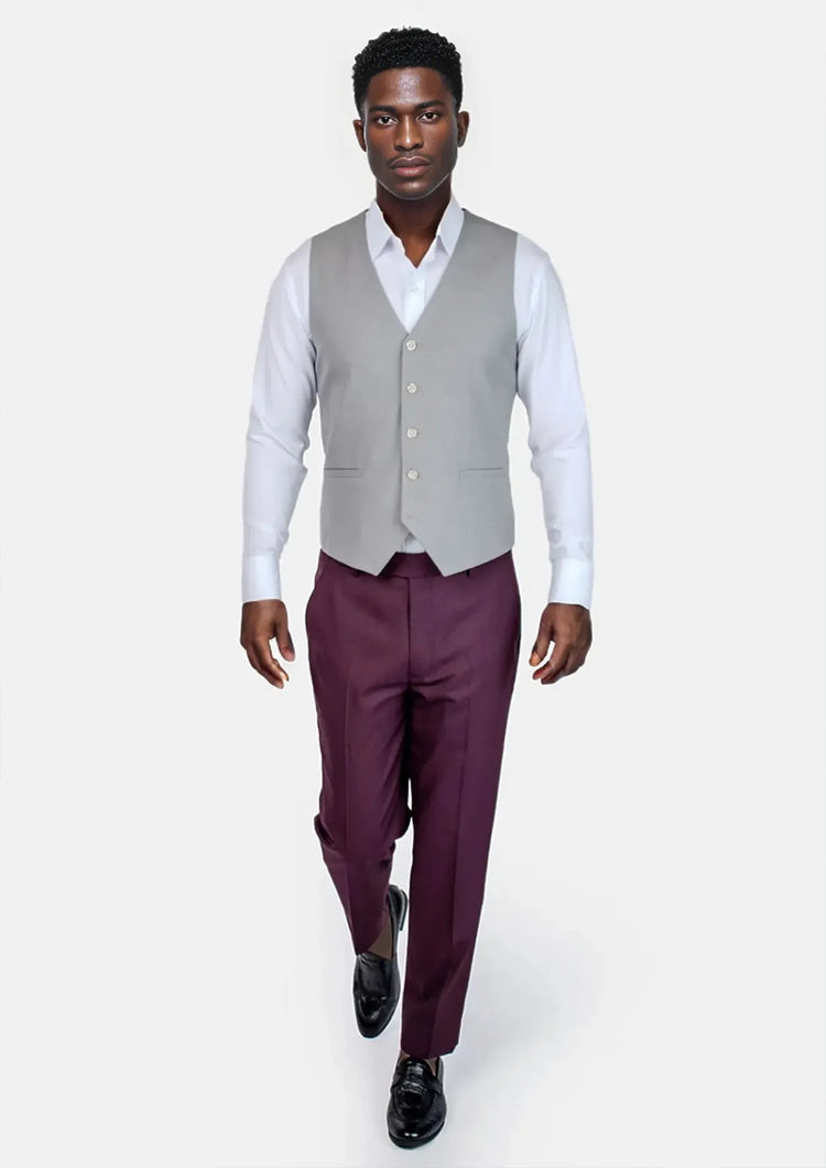 Harbor Grey Vest - SARTORO570