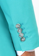 Hudson Aqua Blue Stretch Jacket - SARTORO967