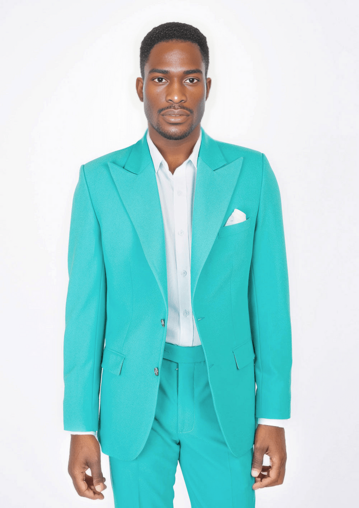Aqua Blue Stretch Suit156