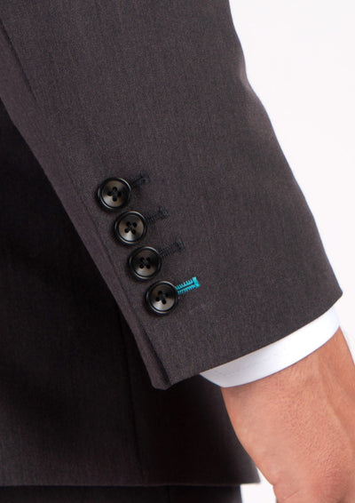 Hudson Charcoal Stretch Suit - SARTORO