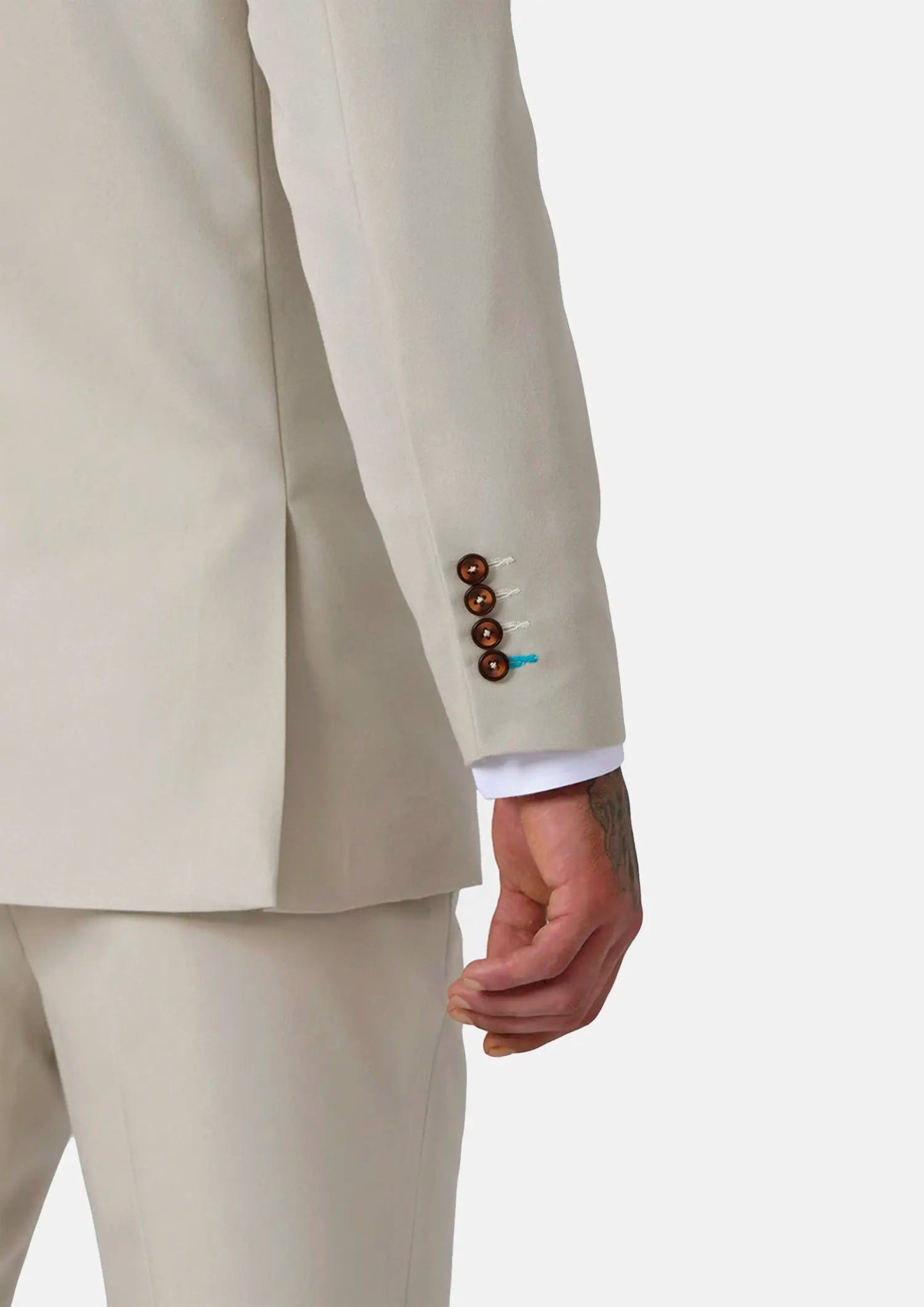 Hudson Ivory Cotton Jacket - SARTORO