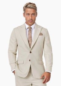 Hudson Ivory Cotton Suit