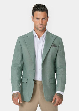 Hudson Jade Green Linen Jacket