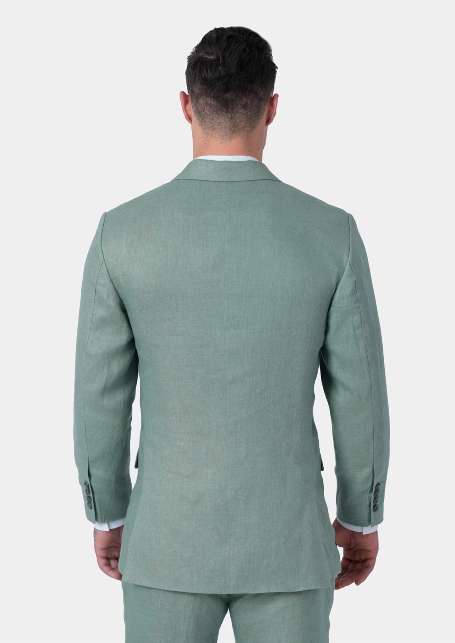 Hudson Jade Green Linen Suit - SARTORO