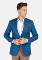 Hudson Marine Blue Linen Jacket - SARTORO