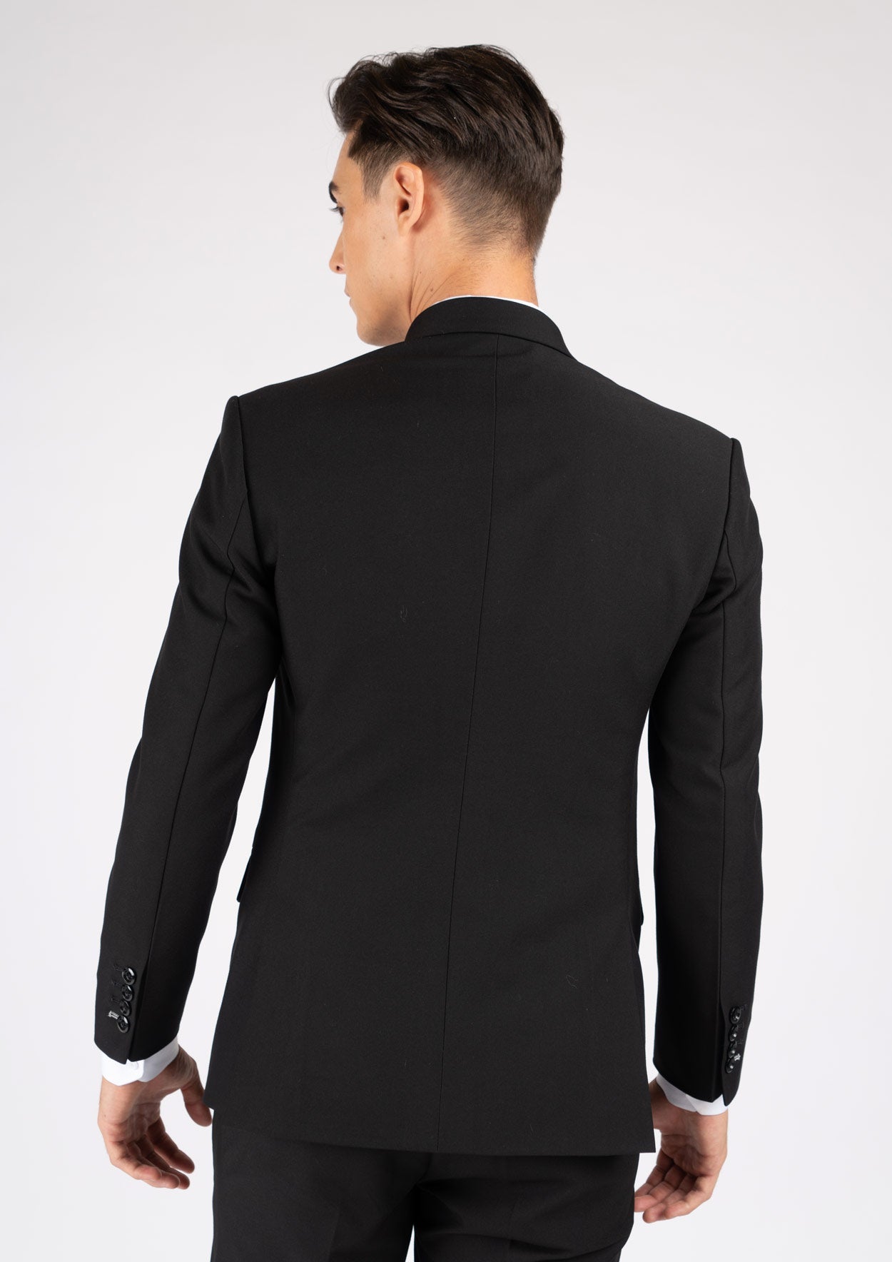 Hudson Midnight Black Stretch Jacket - SARTORO