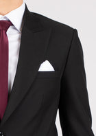 Hudson Midnight Black Stretch Jacket - SARTORO135