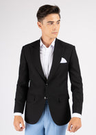Hudson Midnight Black Stretch Jacket - SARTORO361