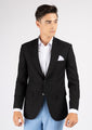 Hudson Midnight Black Stretch Jacket - SARTORO