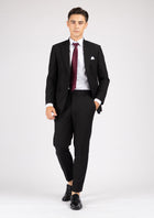 Hudson Midnight Black Stretch Suit - SARTORO781