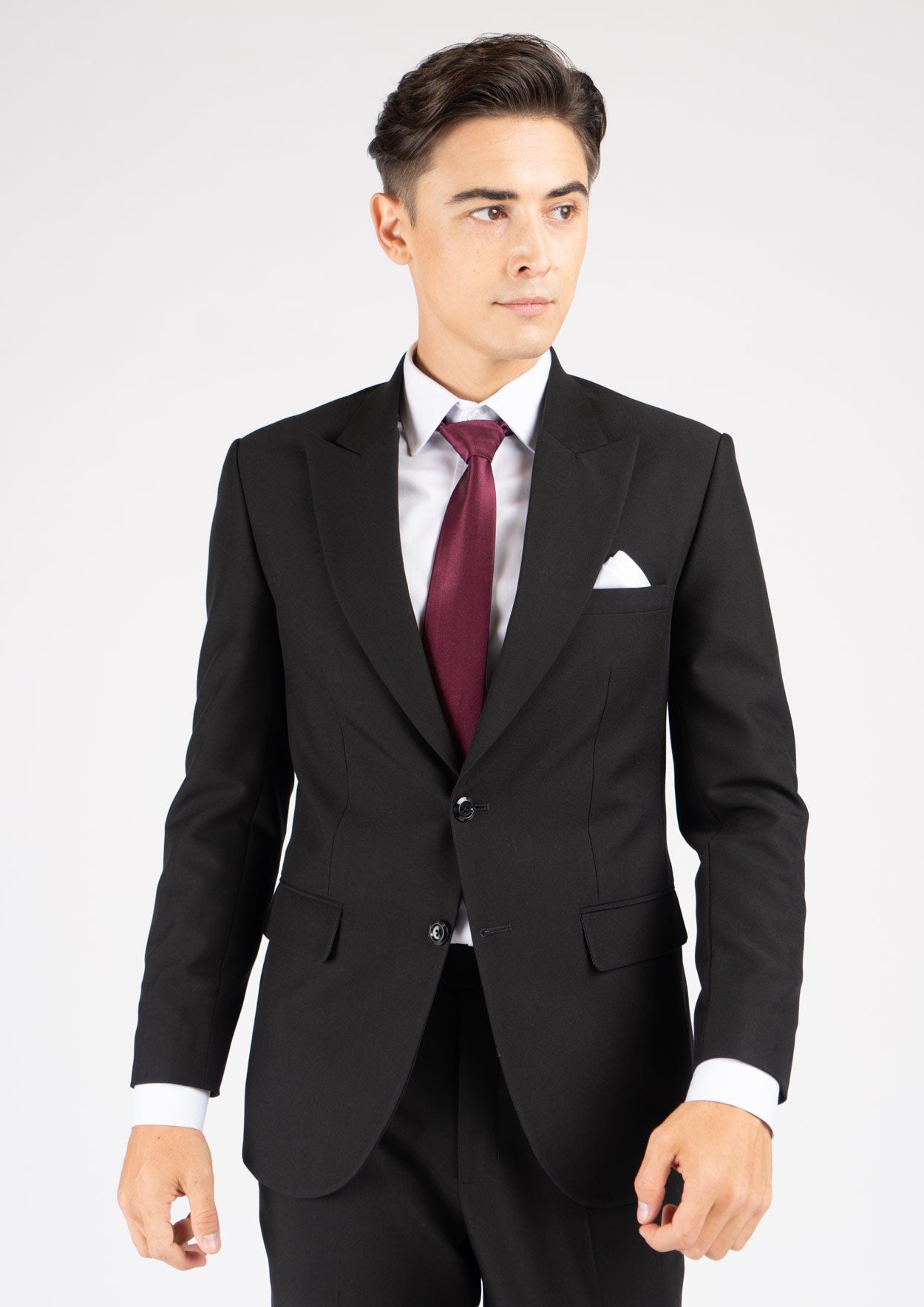 Hudson Midnight Black Stretch Suit - SARTORO