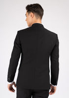 Hudson Midnight Black Stretch Suit - SARTORO37