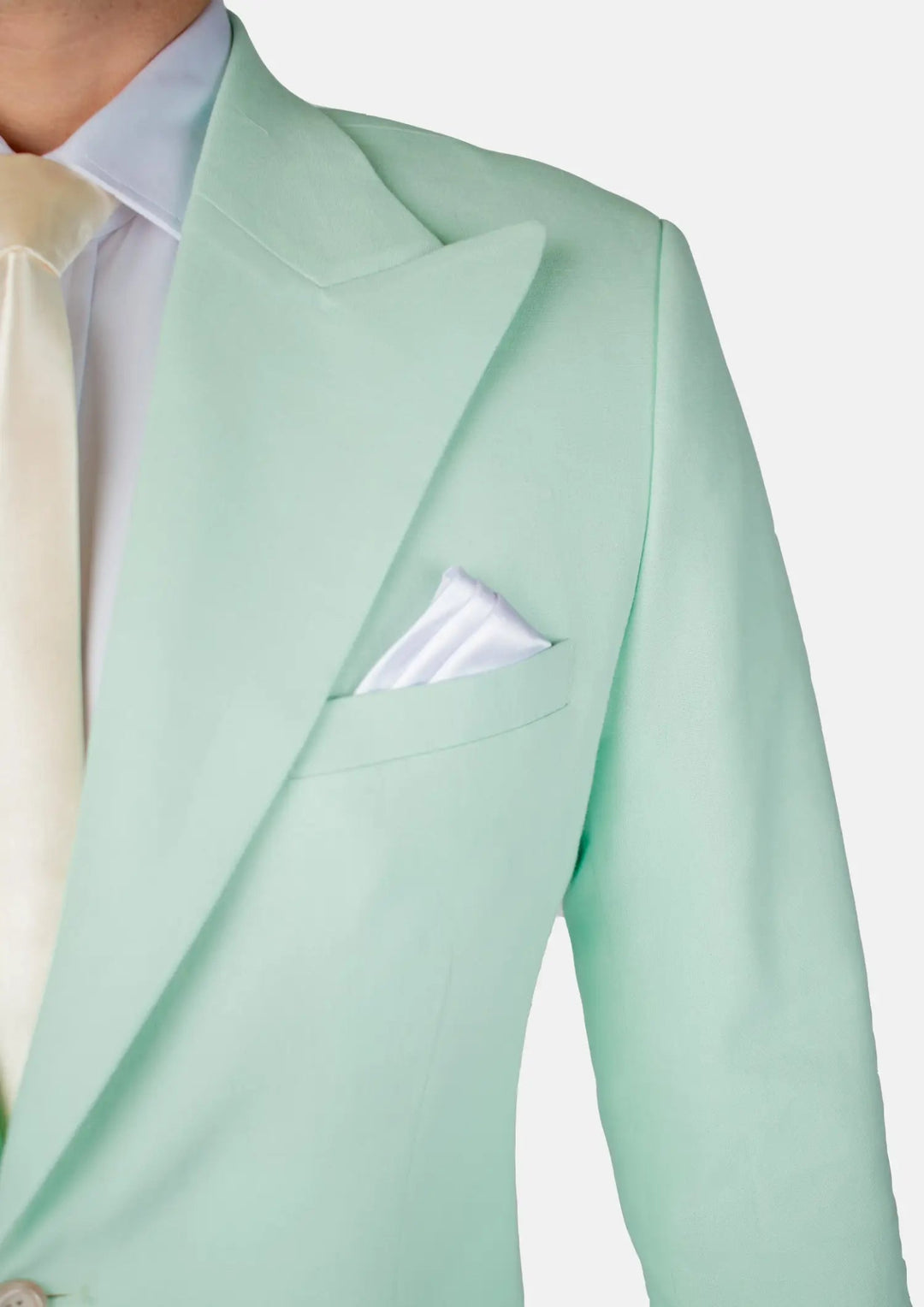 Hudson Mint Green Linen Blend Suit - SARTORO