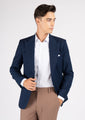 Hudson Navy Crosshatch Jacket - SARTORO