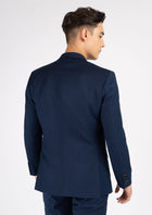 Hudson Navy Crosshatch Jacket - SARTORO743