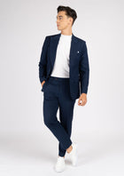Hudson Navy Crosshatch Suit - SARTORO796