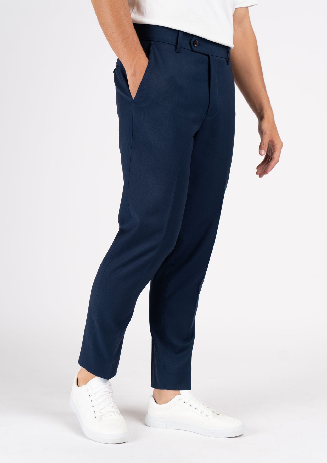 Hudson Navy Crosshatch Suit - SARTORO