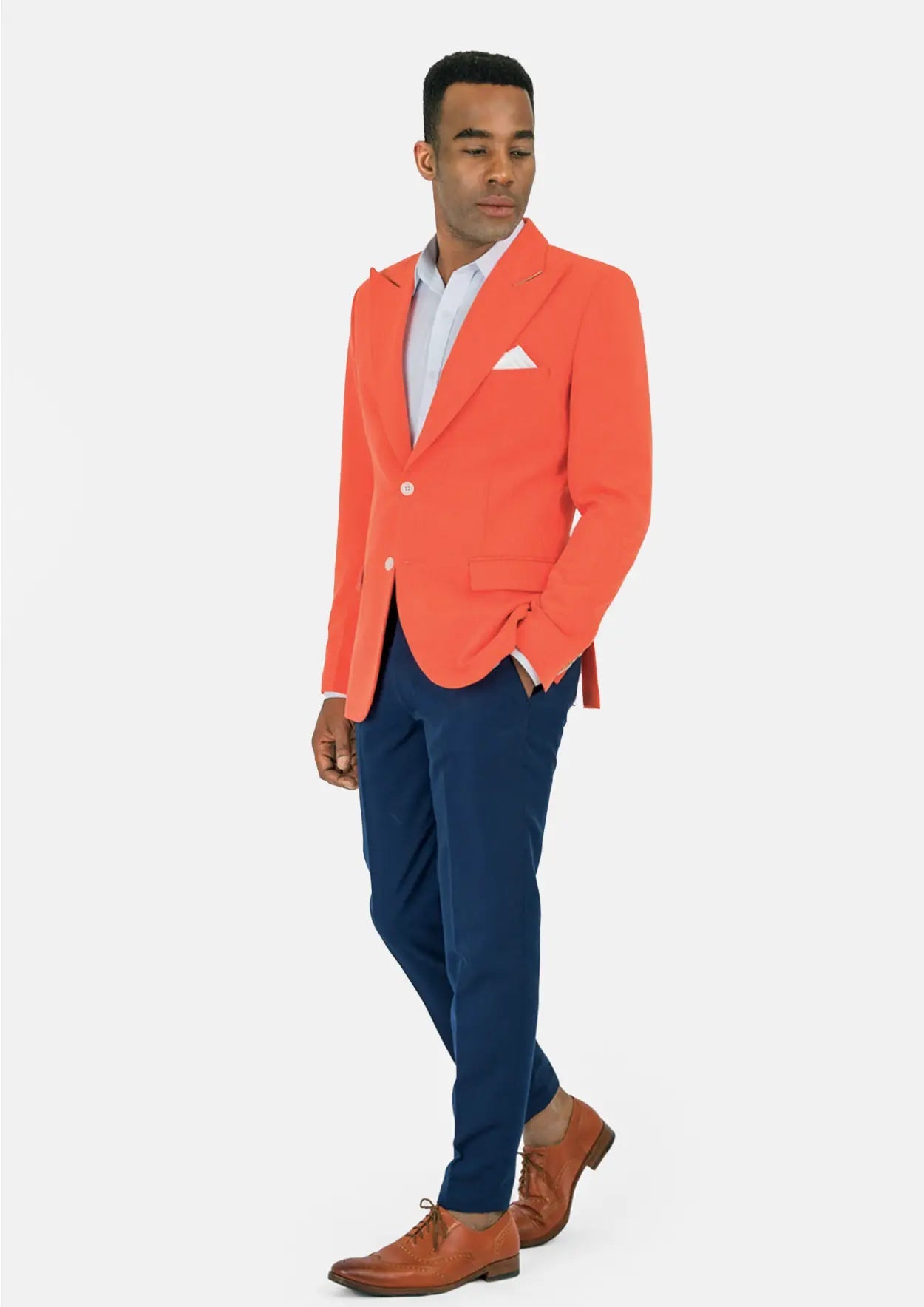 Hudson Orange Stretch Jacket - SARTORO