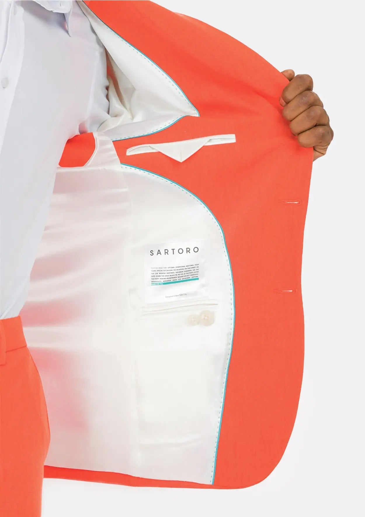 Hudson Orange Stretch Jacket - SARTORO