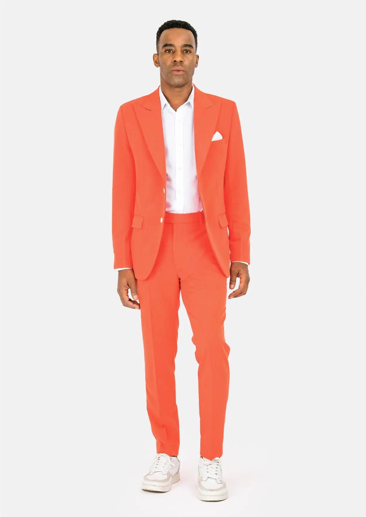 Hudson Orange Stretch Suit - SARTORO