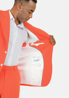Hudson Orange Stretch Suit - SARTORO464