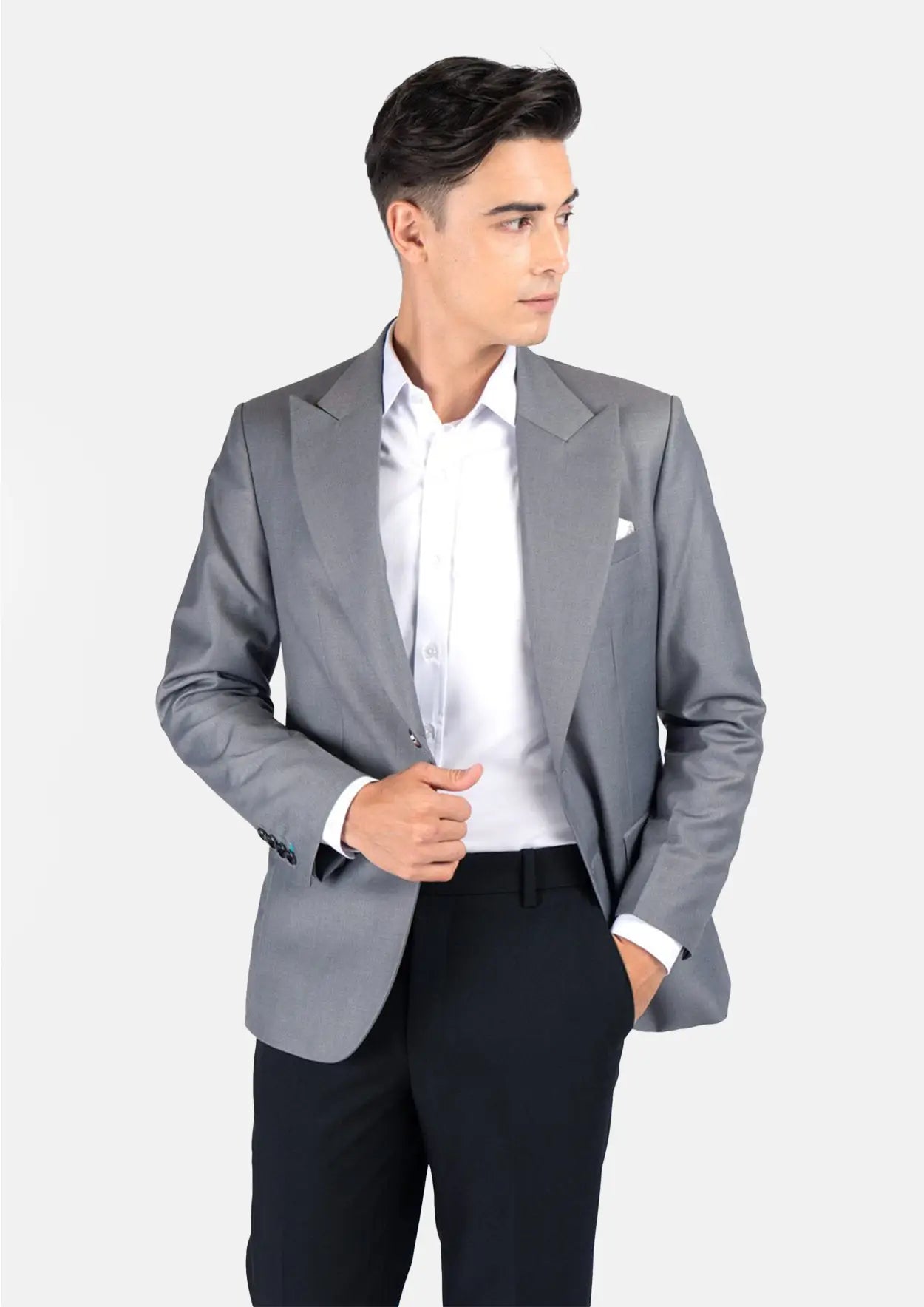 Hudson Oslo Grey Twill Jacket - SARTORO
