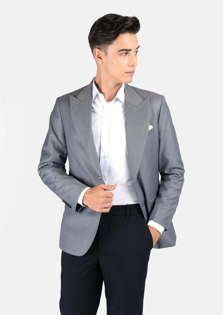 Hudson Oslo Grey Twill Jacket - SARTORO681