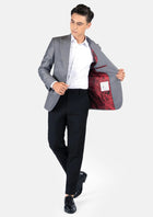 Hudson Oslo Grey Twill Jacket - SARTORO607