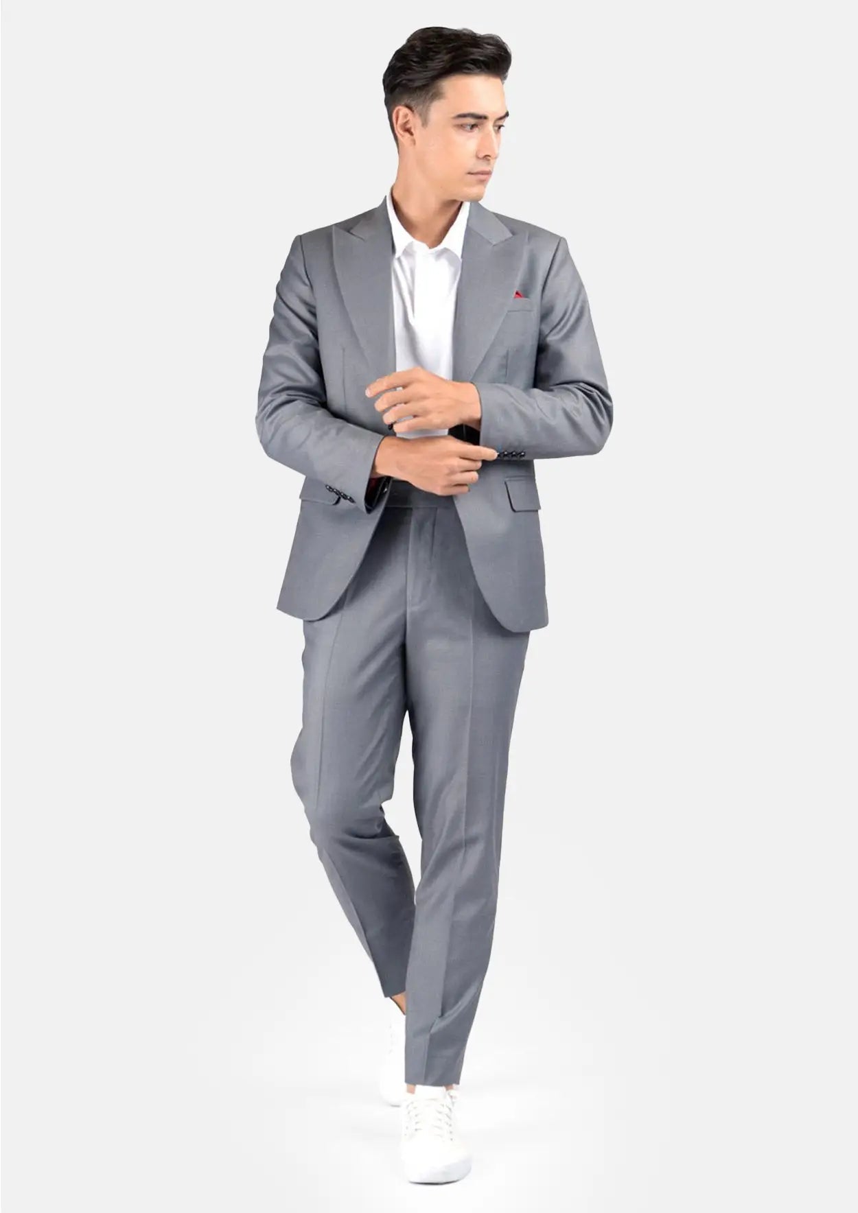 Hudson Oslo Grey Twill Suit - SARTORO