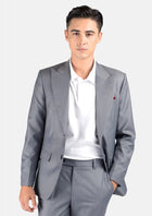 Hudson Oslo Grey Twill Suit - SARTORO253