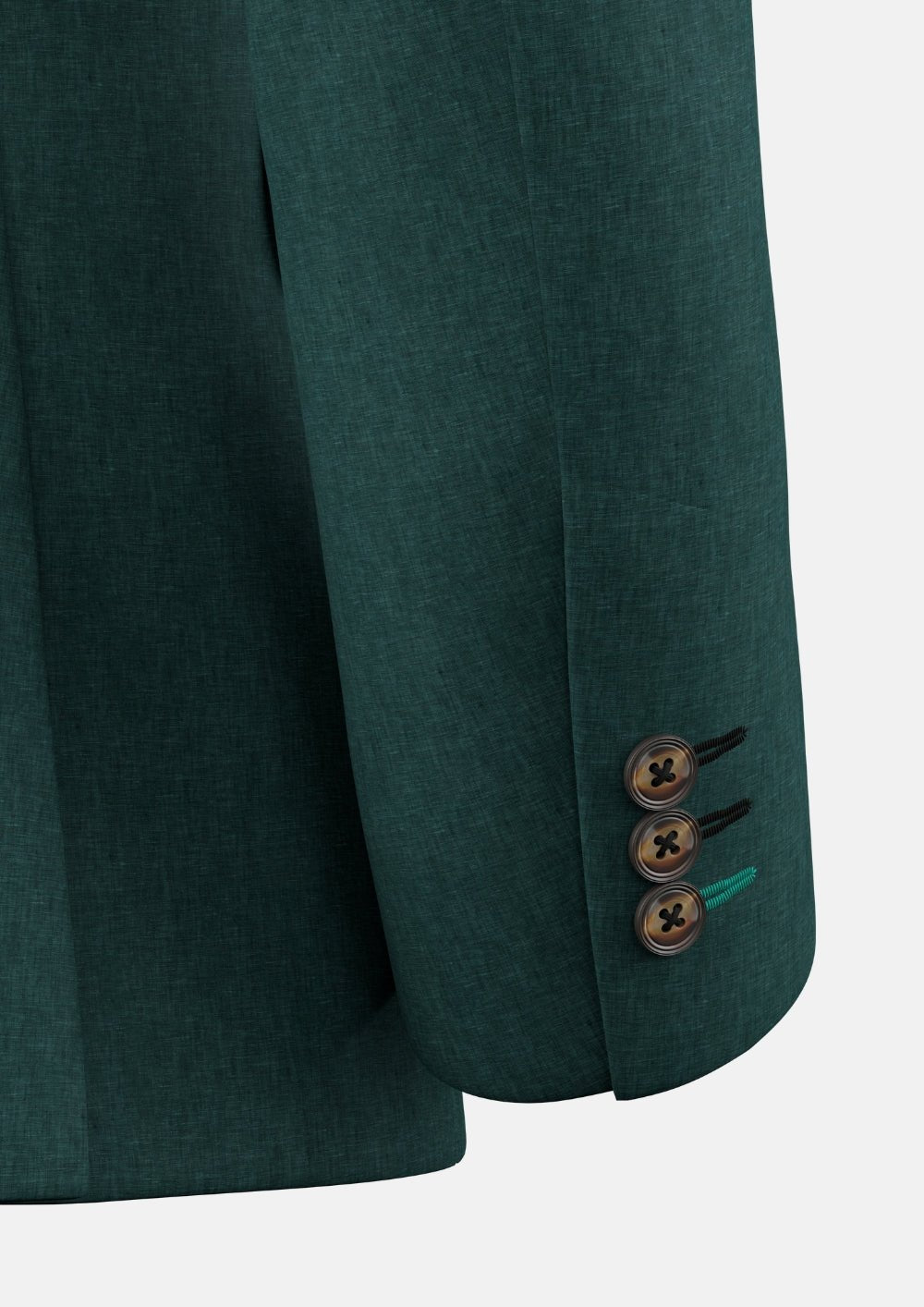 Hudson Phthalo Green Linen Jacket - SARTORO