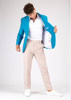 Hudson Sapphire Blue Stretch Jacket - SARTORO22