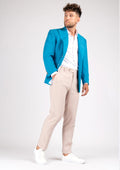 Hudson Sapphire Blue Stretch Jacket - SARTORO