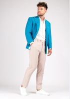 Hudson Sapphire Blue Stretch Jacket - SARTORO532