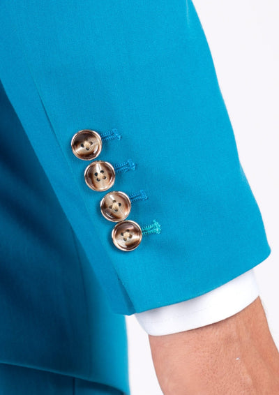 Hudson Sapphire Blue Stretch Suit - SARTORO