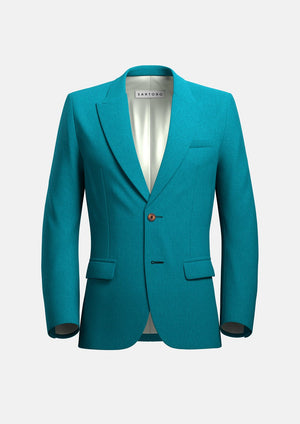 Hudson Turkish Blue Linen Jacket