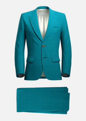 Hudson Turkish Blue Linen Suit