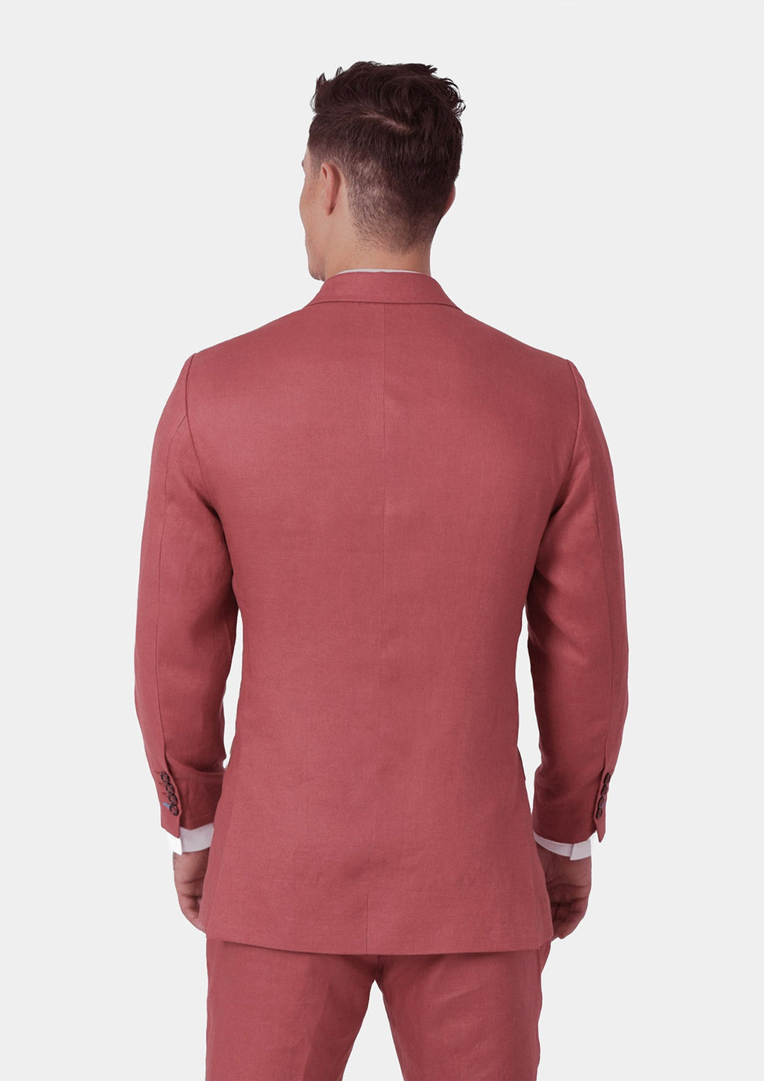 Hudson Tuscan Red Linen Jacket - SARTORO