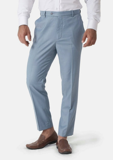 Ice Blue Twill Pants - SARTORO