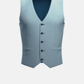 Ice Blue Twill Vest - SARTORO