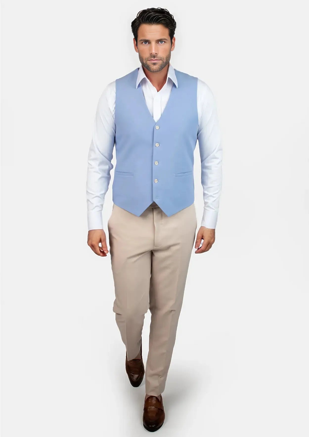 Icy Blue Vest - SARTORO