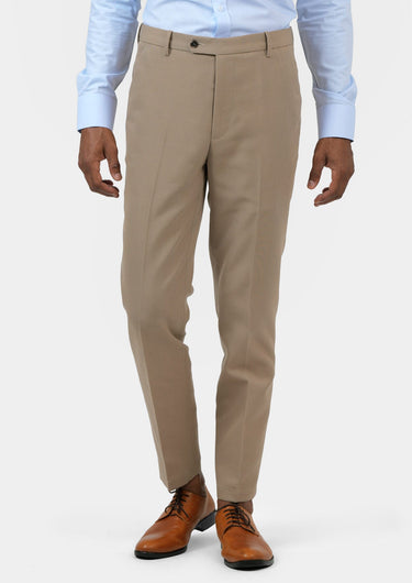 Khaki Cotton Chino Pants - SARTORO