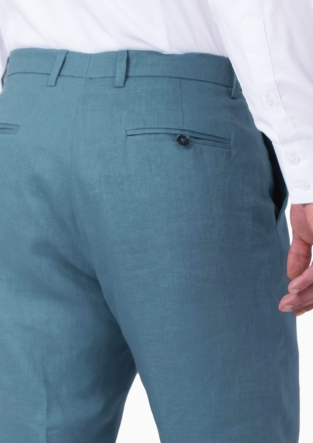 Koi Blue Linen Pants - SARTORO